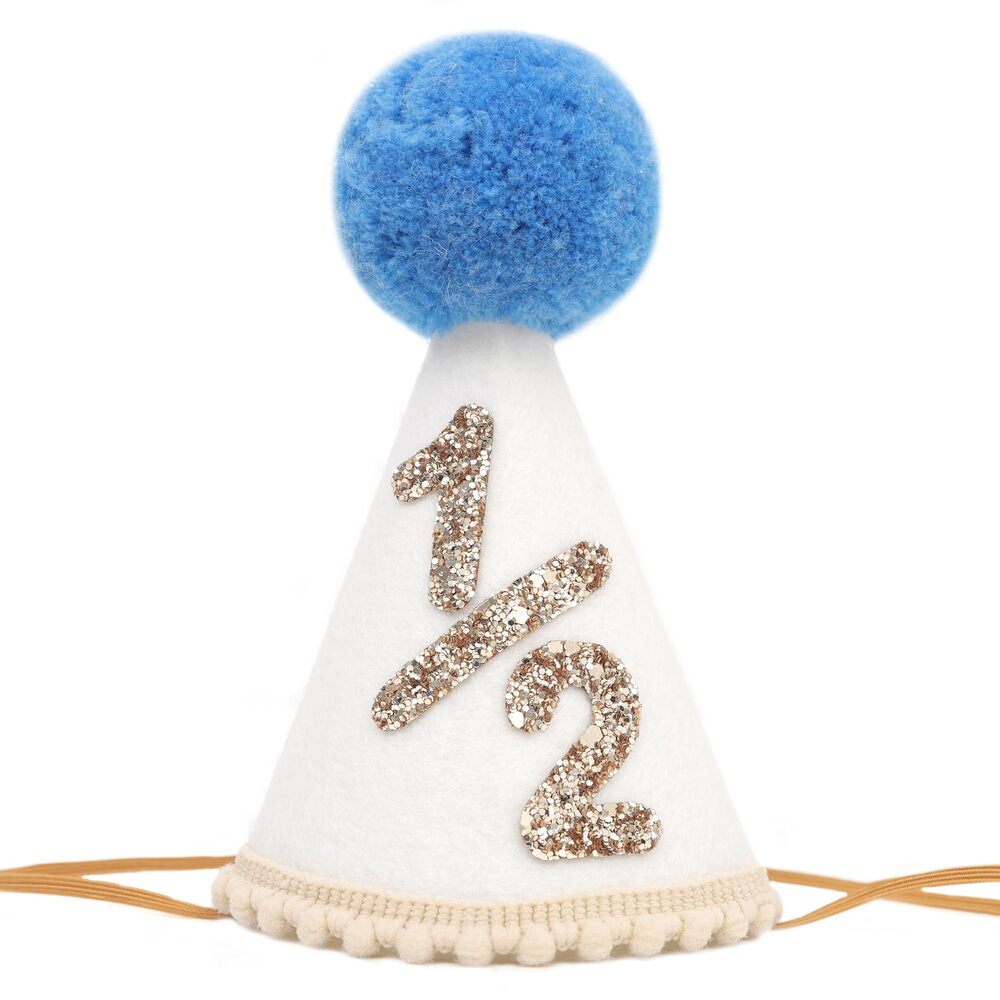8681 Girl/Boy 1/2 Birthday Hat - 6 Months Birthday Decorations,1/2 Way To